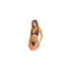 Ensemble 2 pièces noir comprenant soutien gorge et string 
